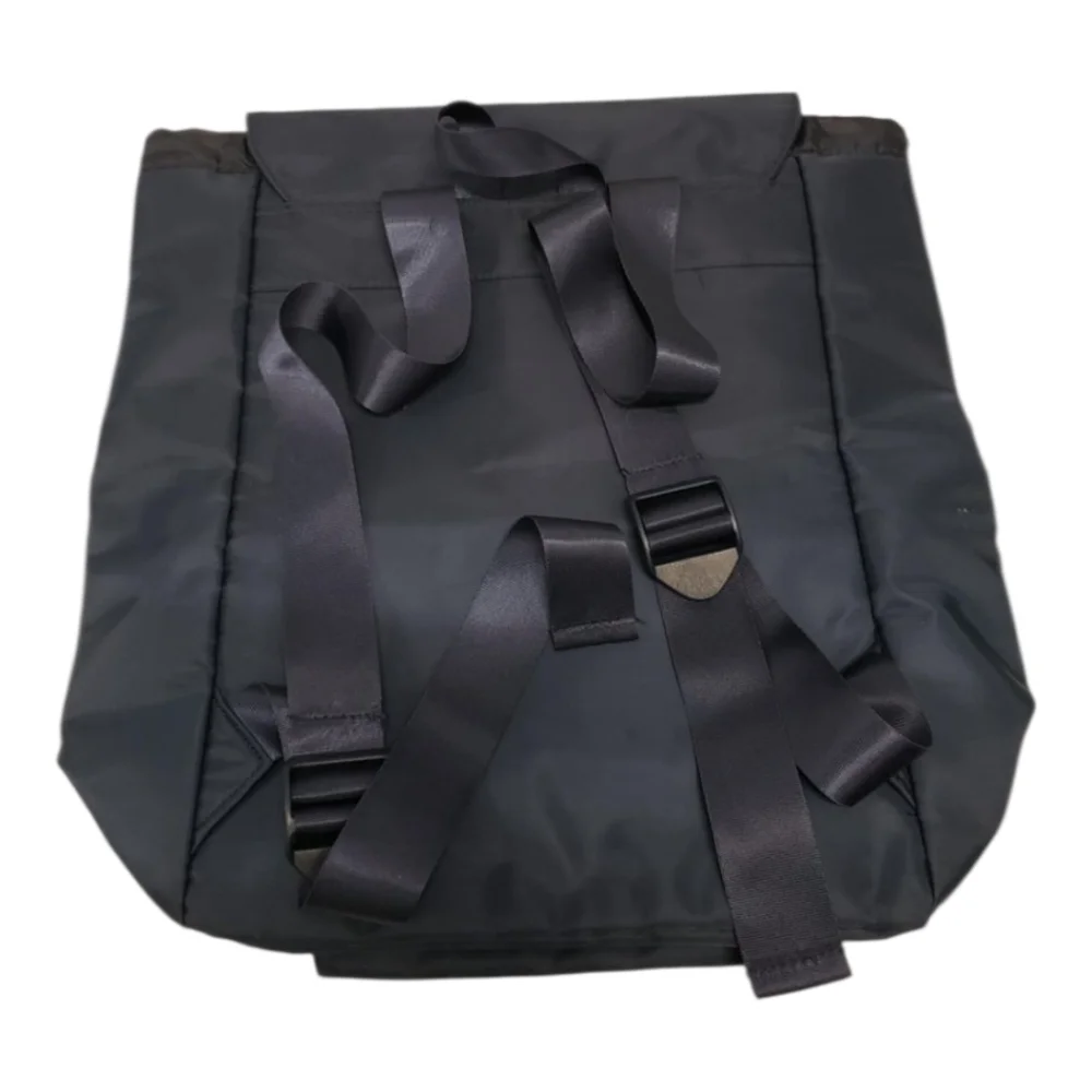 JEAN PAUL GAULTIER 'Weekend' Backpack Bag Navy Polyester Drawstring Travel NEW‎